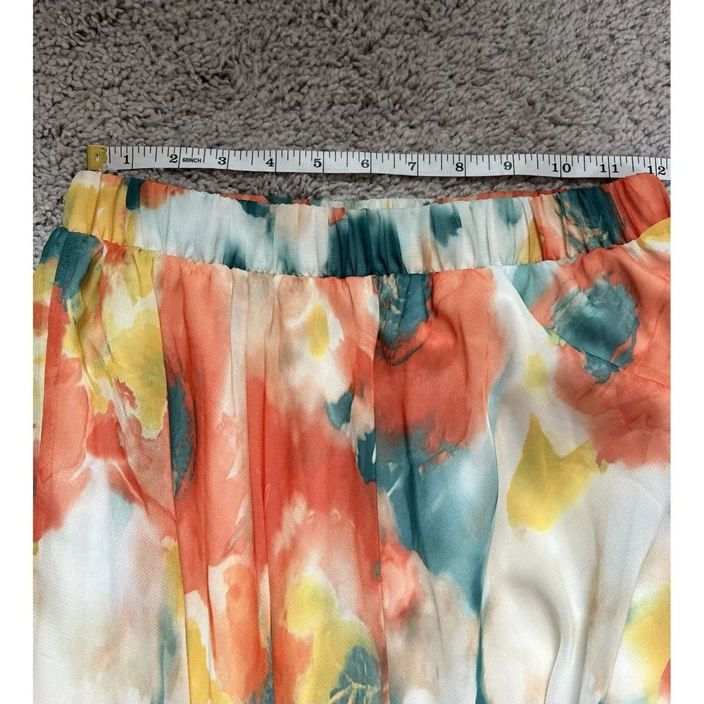 Women's‎ Floral Maxi Flowy Floral Skirt Resortwear Beach Vacation Size Medium